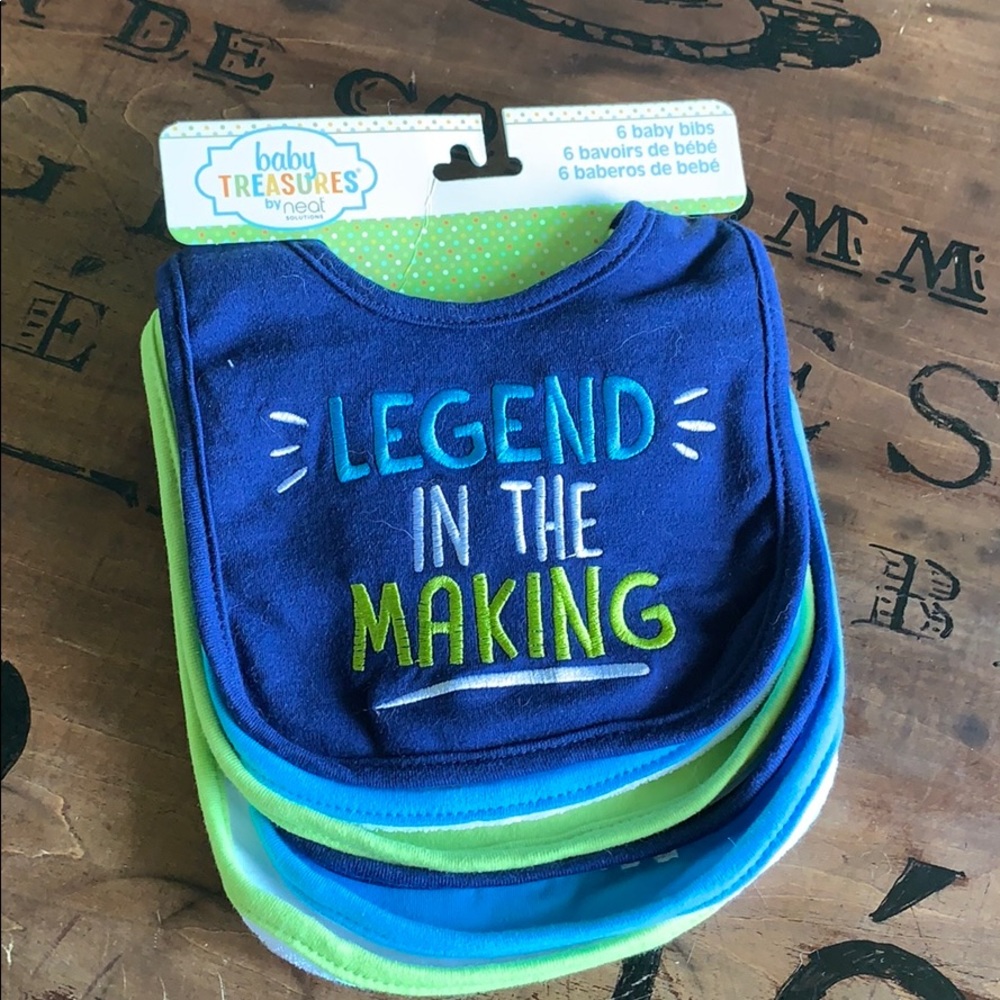 Set of 6 bibs